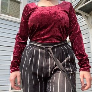 velvet velour vintage top